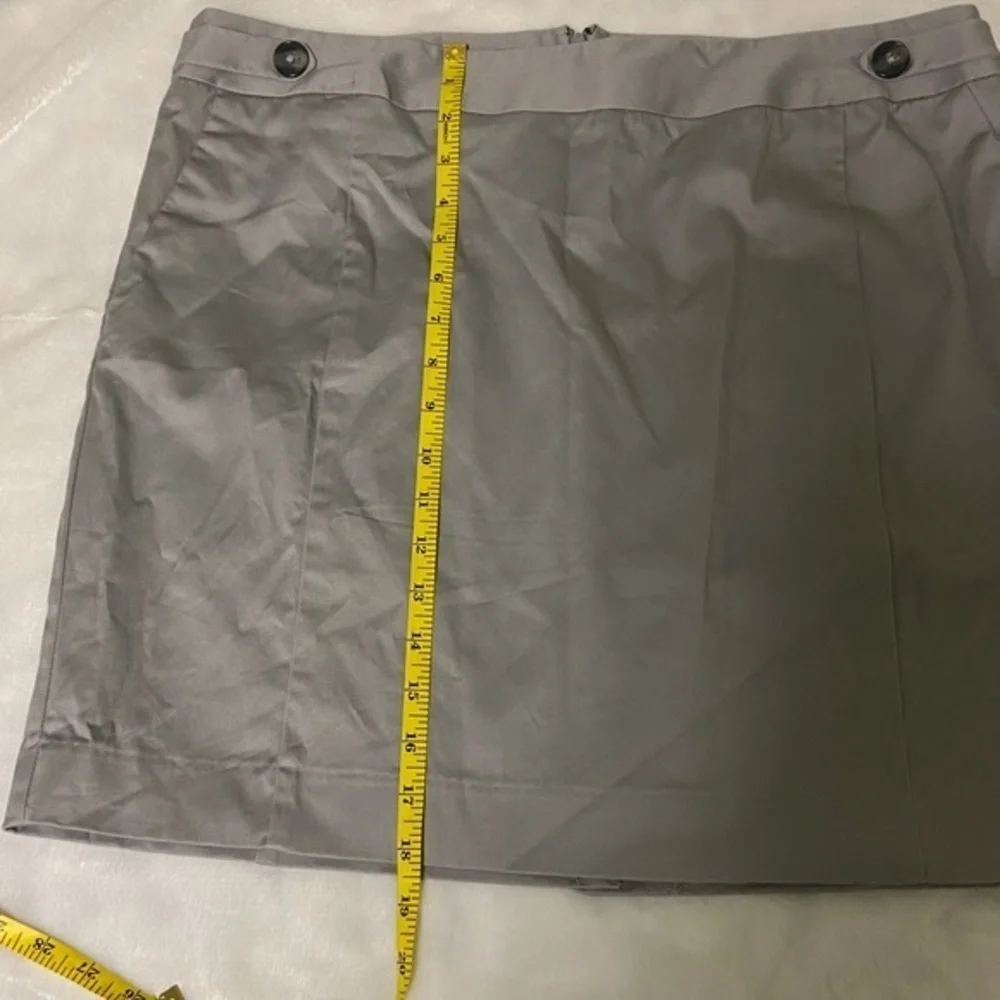 NWT Attention Gray Mini Skirt with Back Slit 14